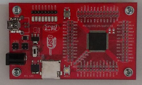 Snadpic microchip pic32  mcu development board pic32mx795f512l usb sd card for sale