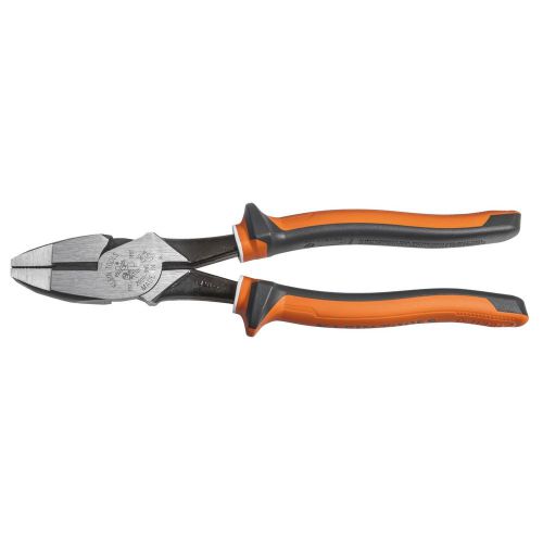 Klein 2000-9NE-EINS Electrician&#039;s Insulated 9&#034; High-Leverage Side-Cutting Pliers