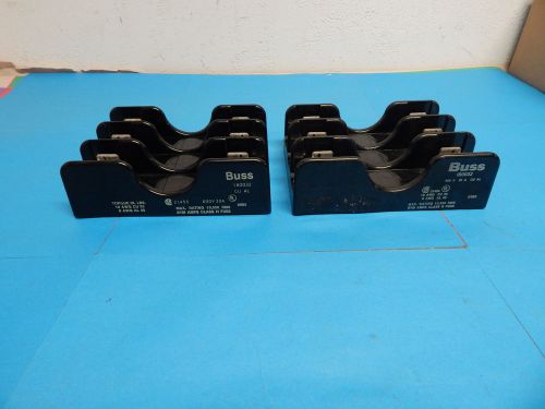 Lot of 2 Bussmann 1B0032 Fuse Holder 600V 30A 3 Pole