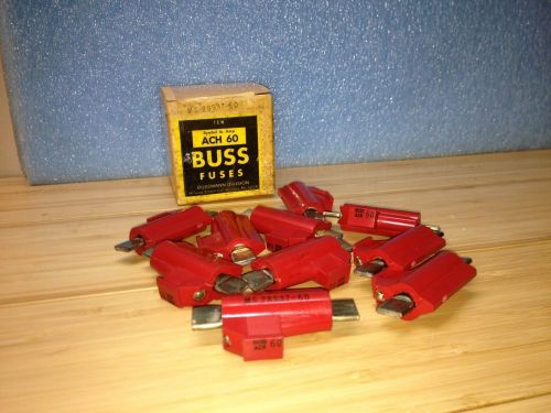 BUSS FUSES AIRCRAFT MS-28937-60 ACH 60 -10 Pcs BUSSMAN FREE SHIPPING