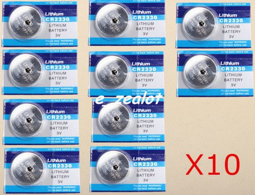 10PCS CR2330 Button batteries 3V Li Battery Perfect