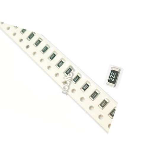 1000 x smd smt 1206 chip resistors surface mount 2k2 2.2kohm 222 +/-5% rohs for sale
