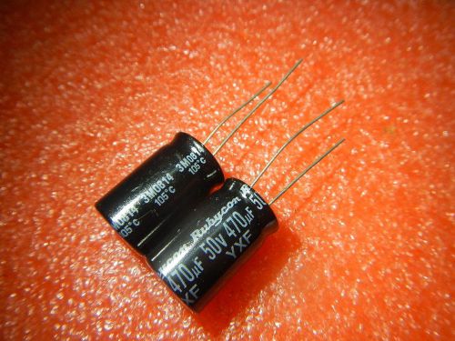 400Pcs Rubycon YXF 50V 470UF Electrolytic Capacitor 13x21mm