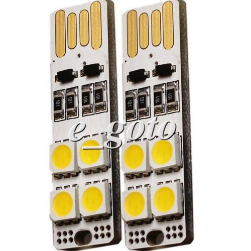 2pcs icsi006b usb light board warm white 5050 smd led double-sided usb interface for sale