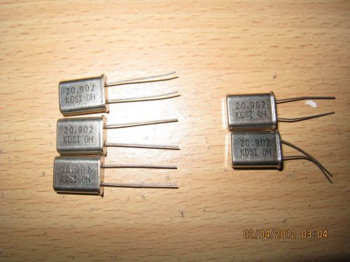 5 X 20.902MHz 20.902 MHz Crystal Oscillator HC-49U NEW KDS Japan