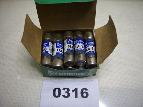 (0316) Lot of 10 Littelfuse FLA-1 1A 125VAC