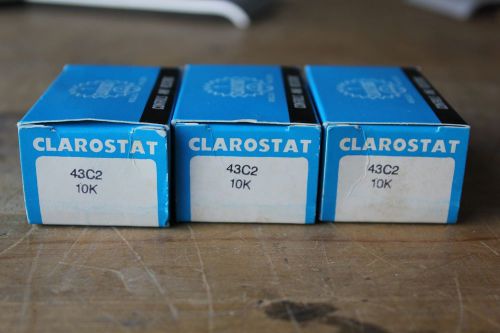 43C2-10K CLAROSTAT POTENTIOMETER - NEW