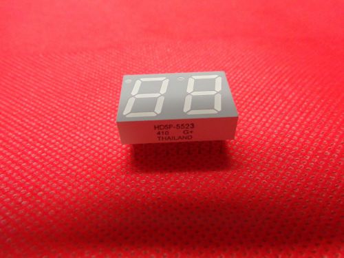 HDSP-5523 DISPLAY SEVEN SEGMENT 14.2MM, RED# Digits Alpha:2 Character Size:14.22