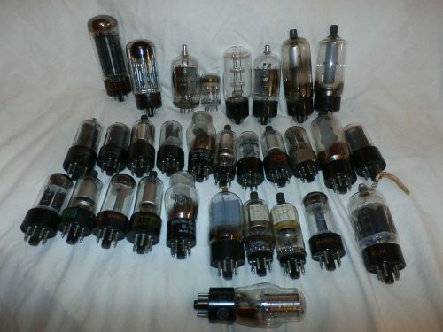 vintage radio tv vacuum tube, rectifier lot ..of 30