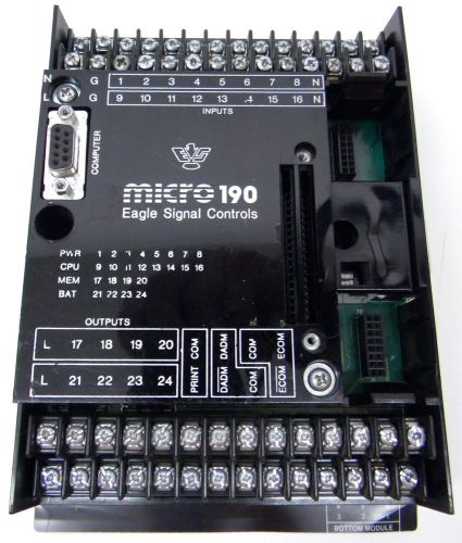Eagle Signal Micro 190 PLC MX190A6 120V AC Unisource UC8200