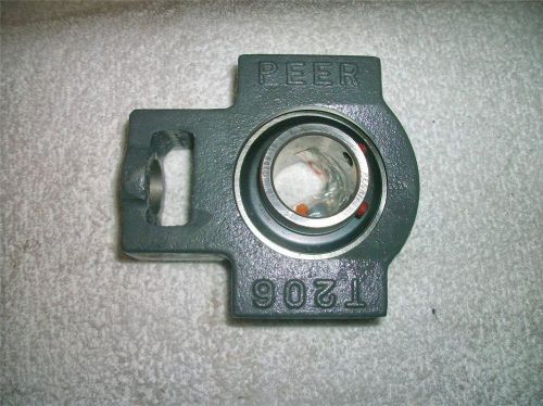 Peer T206 Bearing Take Up Unit 1&#034; Twin Set Screw Insert Bearing Wide Slot