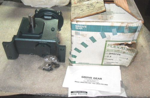 (V5-3) 1 NIB GROVE GEAR JMQ220 WORM SPEED REDUCER