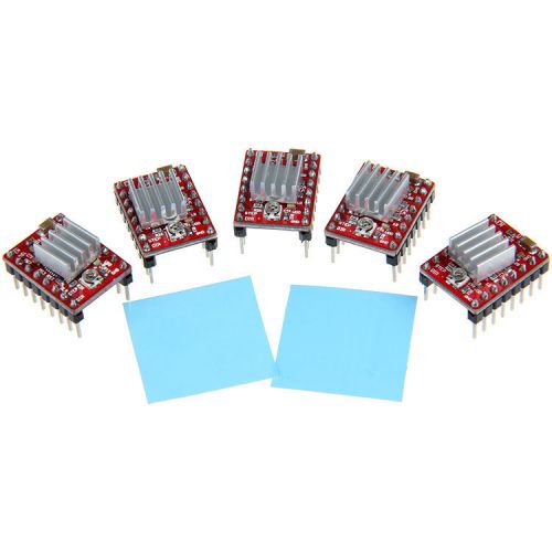 5pcs RAMPS Pololu A4988 StepStick stepper driver with heatsink for Prusa Mendel