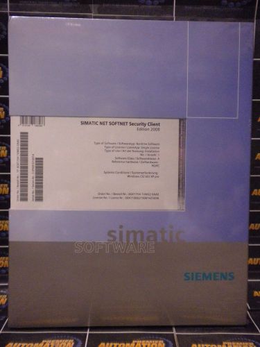 SIEMENS, 6GK1704-1VW02-0AA0 SIMATIC ETHERNET SOFTNET SECURITY CLIENT EDITION