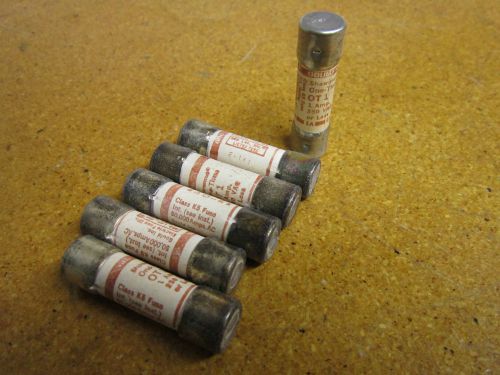 Gould Shawmut OT1 Fuse 1 Amp 250VAC One Time (Lot of 6)