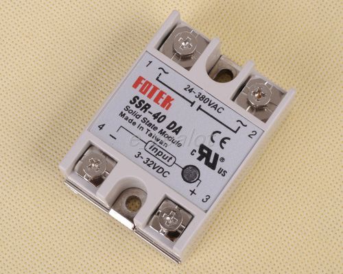 1pcs Solid State Relay SSR-40DA 40A /250V 3-32VDC NEW