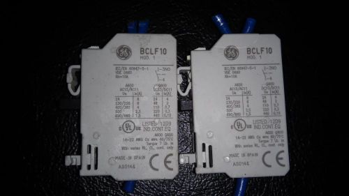 GE BCLF CONTACT BLOCKS, LOT OF 2