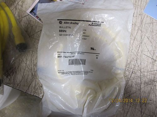 889n-f4afnu-6f allen bradley mini 4w str male to str fmle 6ft patchcord for sale