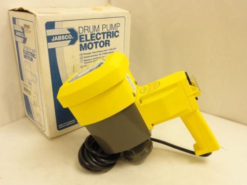 145830 New In Box, JABSCO 6YF98 Electric Drum Pump 3/4 Hp 115/220 VAC