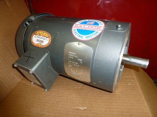 Baldor Electric Motor VM3559T 3 HP 3 Ph 3450 RPM 145TC Frame Face mt round body