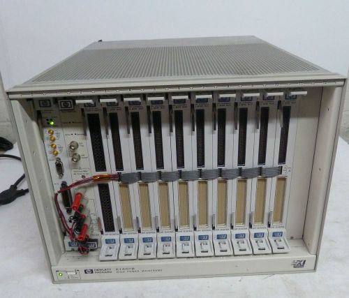 Agilent HP 1401B VXI Mainframe &amp; E1410A Multimeter E1463A E1476A 64 CH