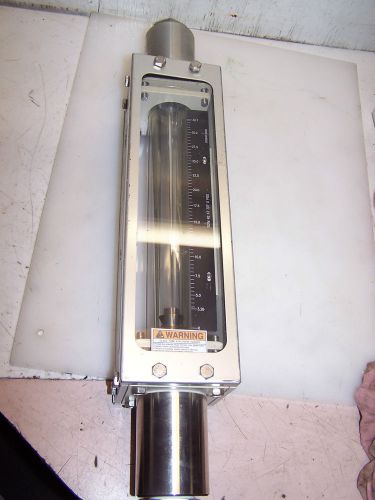 BROOKS NITROGEN  FLOW METER SITE GLASS STAINLESS STEEL 0100040136584/001