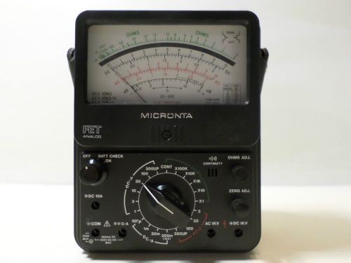 Micronta Multitester Model 22-220 - 22 Range FET Analog Multitester (Multimeter)