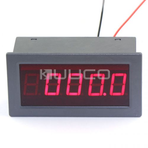 Negative 0.56&#034; 5 Digits DC Voltmeter 0-600V Measuring High Voltage Guage Red LED