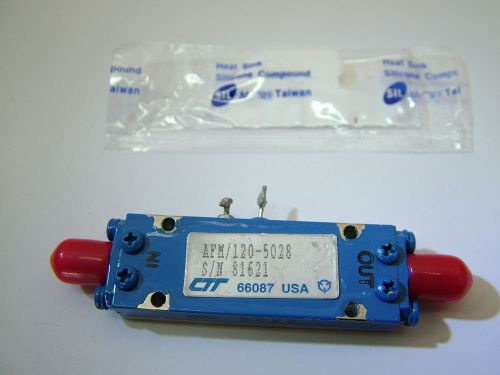 RF AMPLIFIER CTT 4GHz - 12GHz   GAIN: 30dB   Po: 20dBm AFM-12-5028  LNA