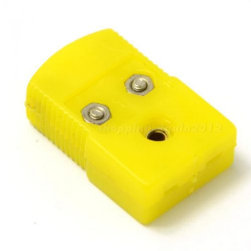 Female k type thermometer thermocouple wire cable connector yellow ai1p for sale