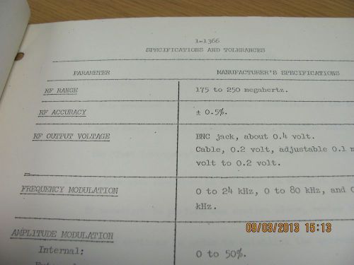 BOONTON MODEL 202D: FM Signal Generator - Calibration Procedure # 18149