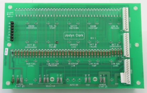 USEDJoslyn Clark 452098 Rev 1 Electric Fire Pump Controller Annunciator Board