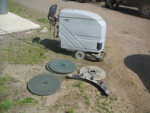 advance scrubber walk behind extra scrubber wheels has brush atachement electric