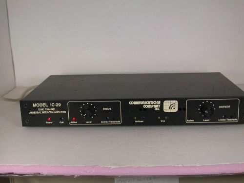 MODEL IC-29  DUAL CHANNEL INTERCOM