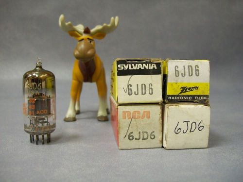 6JD6 Vacuum Tubes  Lot of 4  RCA / Sylvania / Zenith