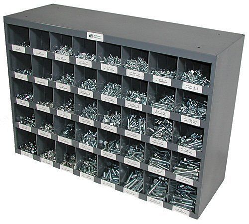 Grade 5 1825 Piece Fastener Assortment Kit WITH 40 Hole Bin