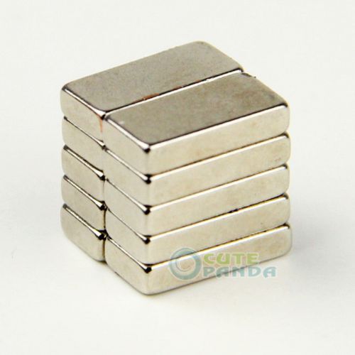 100pcs super strong block cuboid magnets rare earth neodymium 10 x 5 x 2 mm n35 for sale