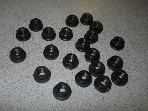 20 NEW NASCAR 5/16&#034;-24 FINE THREAD GRADE 8 HARDENED THICK FLANGE NUTS