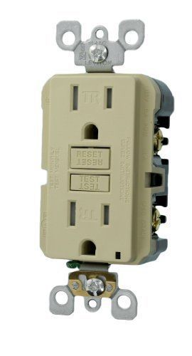 NEW Leviton X7599-3I 15-Amp 125-Volt Tamper Resistant SmartLockPro Slim GFCI Rec