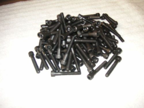 Lot of 200 pcs 1/4-20 x 1 1/2&#034; Black Allen Hex Screws