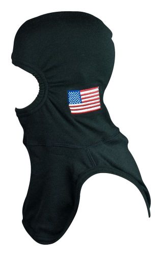 P-84 lenzing firefighting hood black with america flag for sale