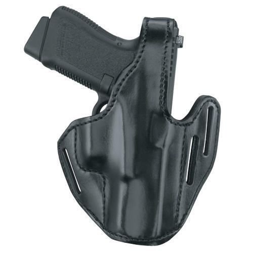 Gould &amp; Goodrich B733-G19 RH Black 3 Slot Pancake Holster For Glock 19 4.02&#034; bbl