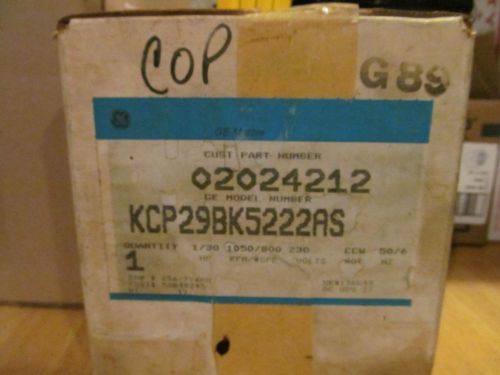 GE KCP29BK5222AS 1/30 HP. 230 VOLT DUAL SHAFT MOTOR 1050 RPM