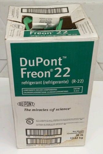 R22 FREON REFRIGERANT 30 LB. CYLINDER - TANK - NEW - SEALED W/ BOX R22