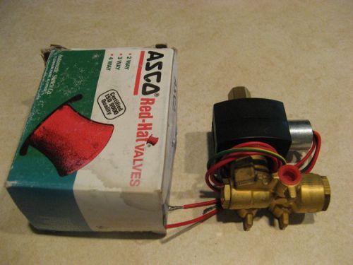 Asco Red-Hat II Solenoid Valve EF8345G1 1/4&#034; 120V 4 Way