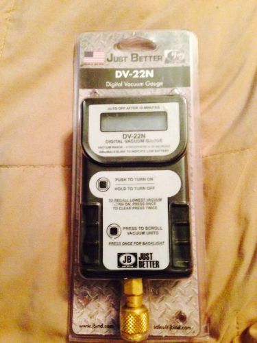 hvac digital vacuum gauge JB Brand New Never Used