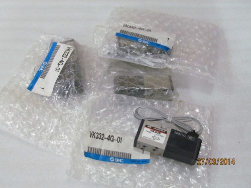 SMC VK 332-4G-01 220VAC (SOLENOID VALVE) 4PCS 1LOT