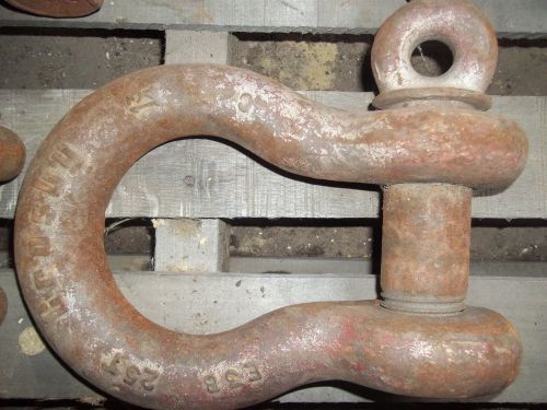 Crosby screw pin bolt clevis rigging anchor shackle e3b 25t 1 3/4&#034; screw pin for sale