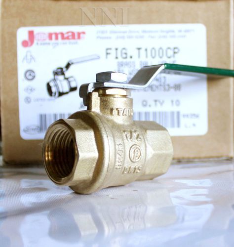 1/2&#034; Female NPT Full Port Brass Ball Valve 600 WOG- Italy