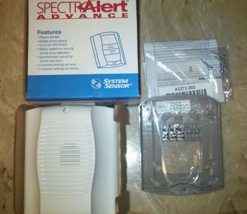 Spectralert advance system sensor horn white hw free shipping new with mount for sale